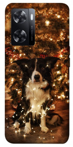 Чехол Christmas dog для Oppo A77s