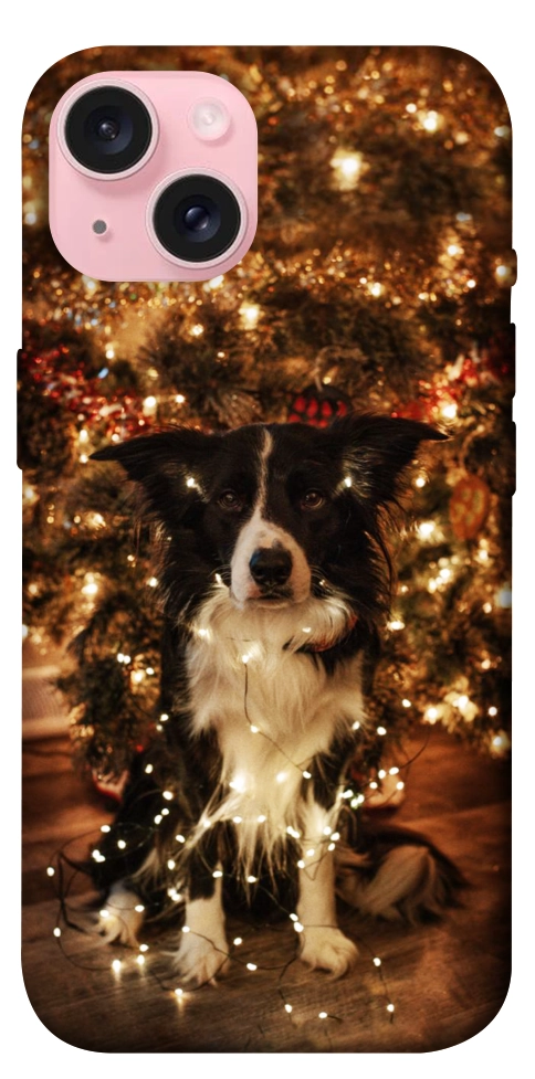 Чехол Christmas dog для iPhone 15