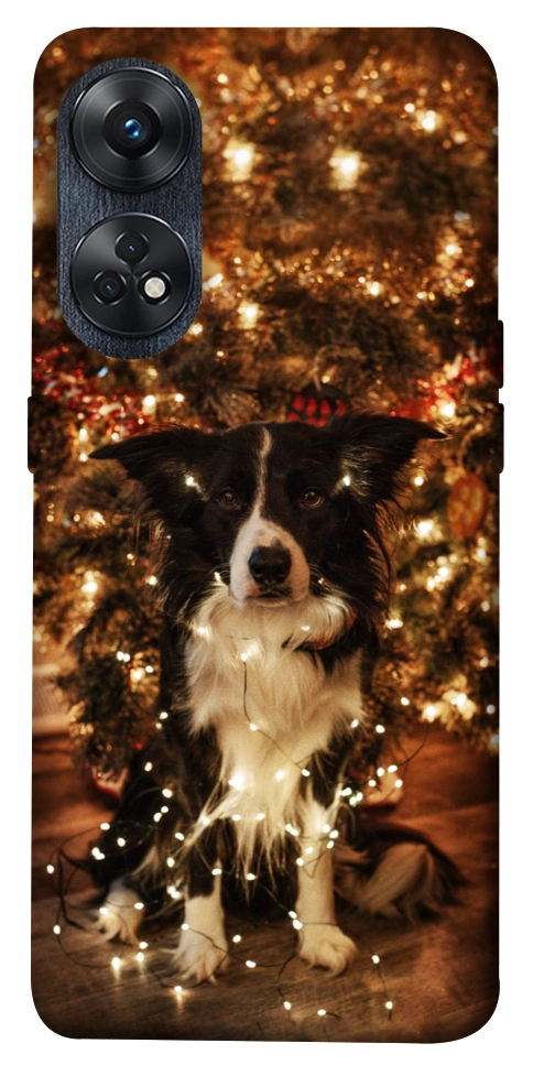 Чехол Christmas dog для Oppo Reno 8 T 4G