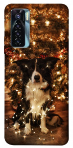 Чохол Christmas dog для TECNO Camon 17 Pro