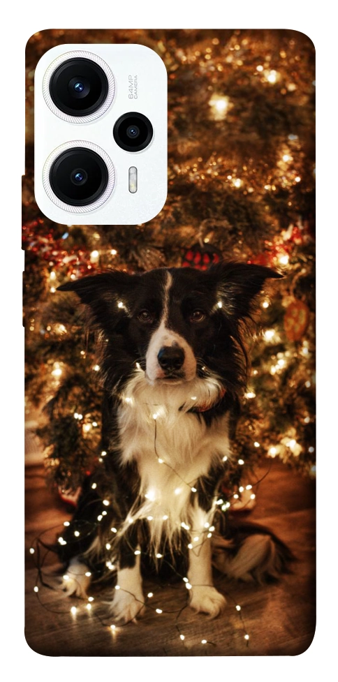 Чохол Christmas dog для Xiaomi Poco F5