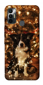 Чохол Christmas dog для TECNO Spark 7