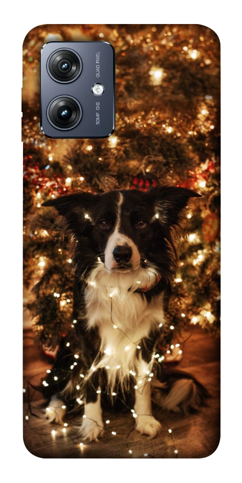 Чехол Christmas dog для Motorola Moto G54