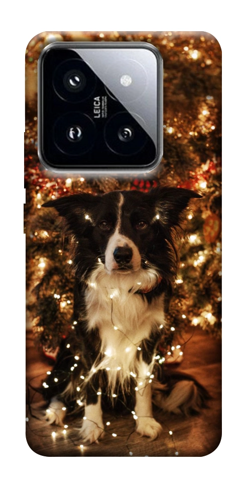 Чехол Christmas dog для Xiaomi 14 Pro