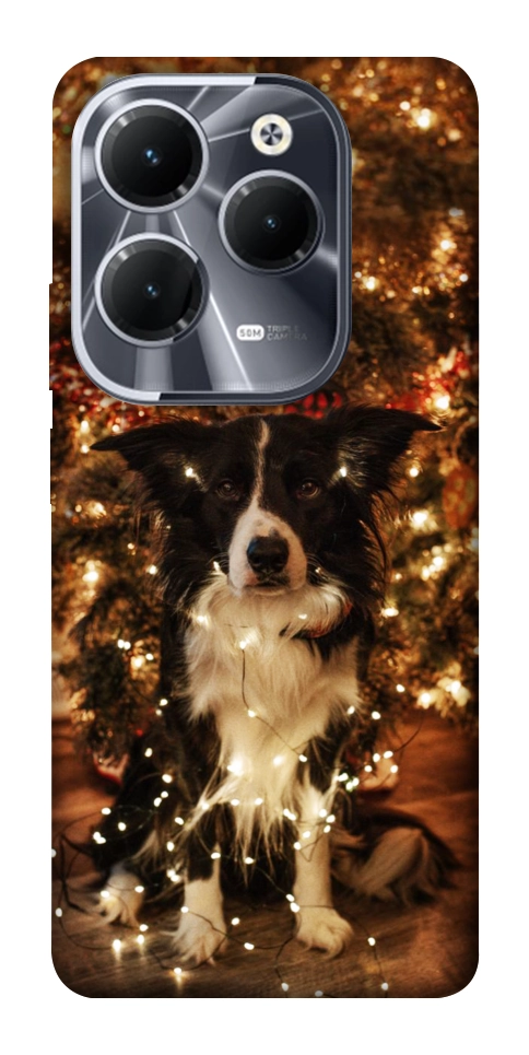 Чехол Christmas dog для Infinix Hot 40