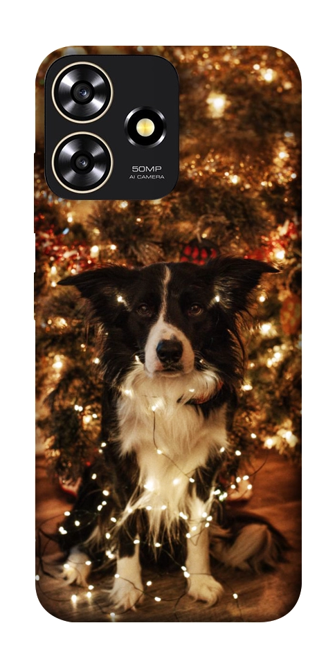 Чехол Christmas dog для ZTE Blade A73 4G