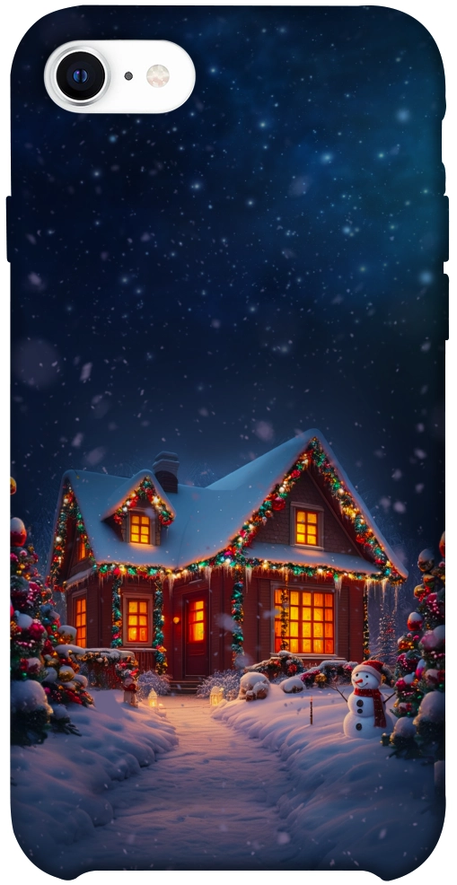 Чехол Santa's house для iPhone SE (2020)