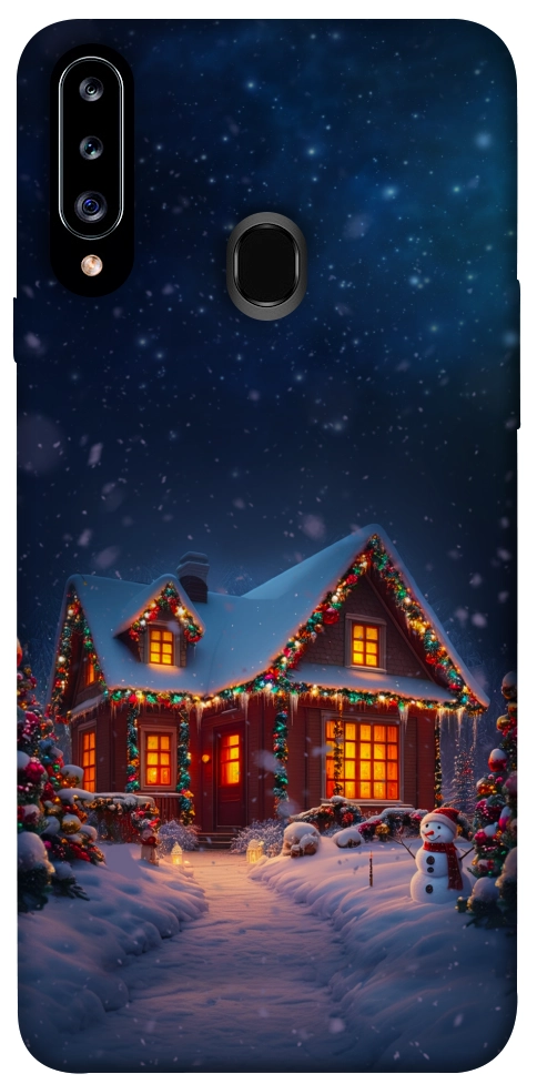 Чехол Santa's house для Galaxy A20s (2019)