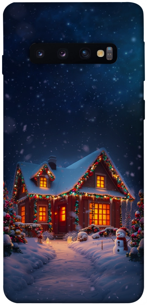 Чехол Santa's house для Galaxy S10 (2019)