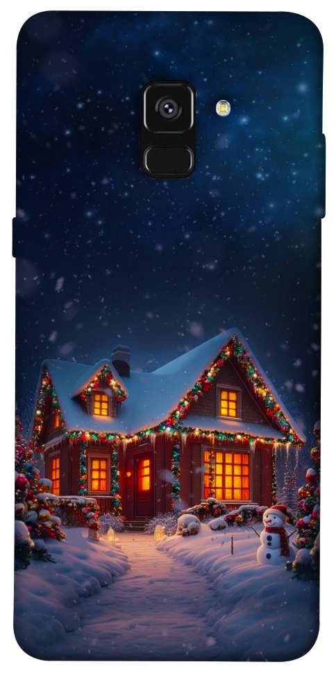 Чехол Santa's house для Galaxy A8 (2018)