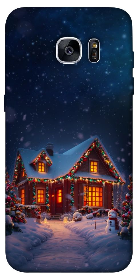 Чехол Santa's house для Galaxy S7 Edge