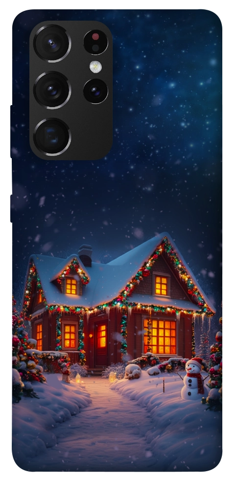 Чехол Santa's house для Galaxy S21 Ultra