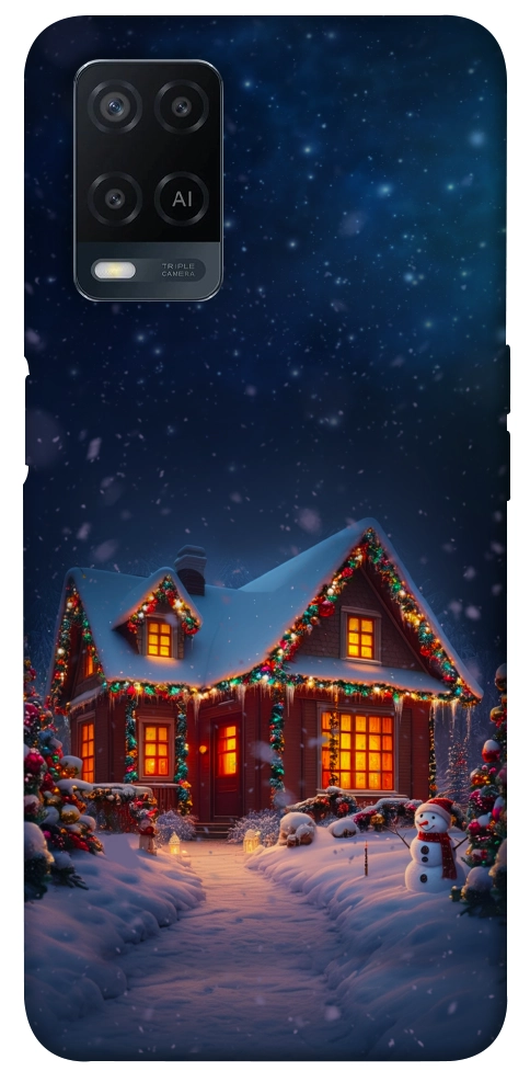 Чехол Santa's house для Oppo A54 4G