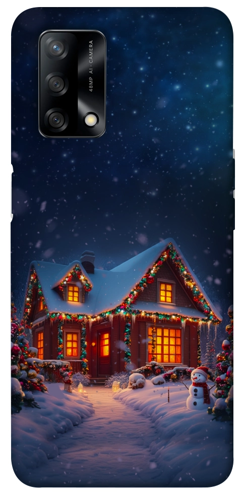 Чехол Santa's house для Oppo A74 4G