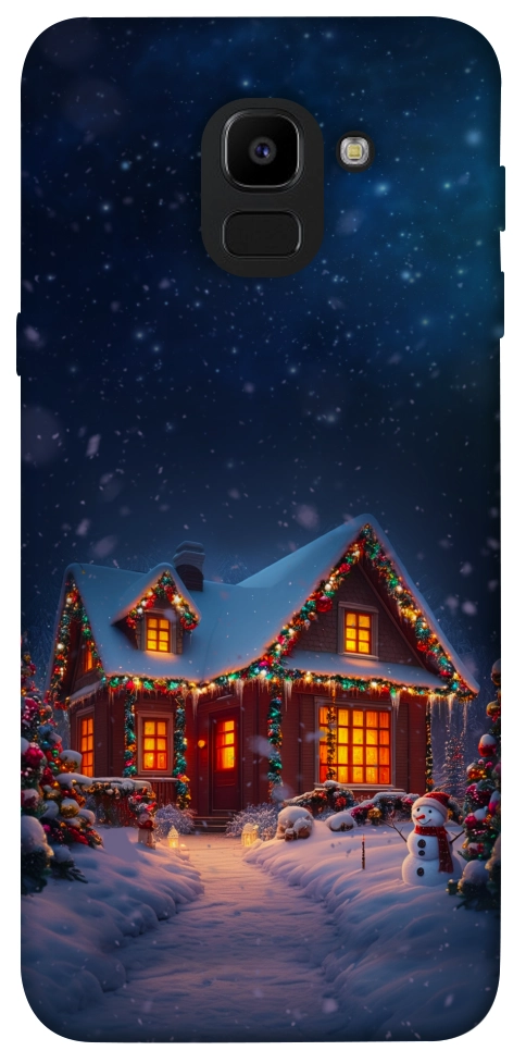 Чехол Santa's house для Galaxy J6 (2018)