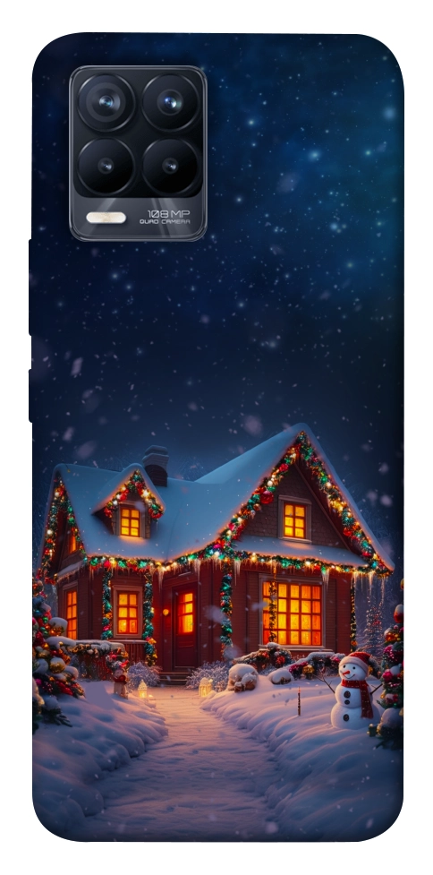 Чохол Santa's house для Realme 8