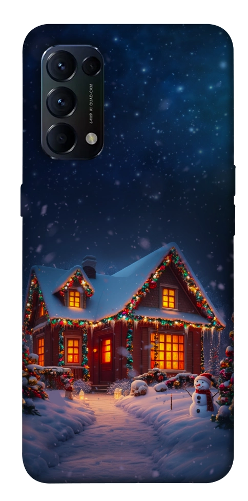 Чохол Santa's house для Oppo Reno 5 4G