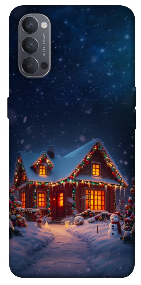 Чохол Santa's house для Oppo Reno 4