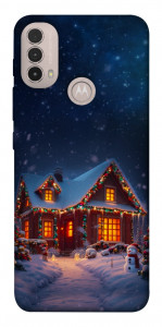 Чохол Santa's house для Motorola Moto E40