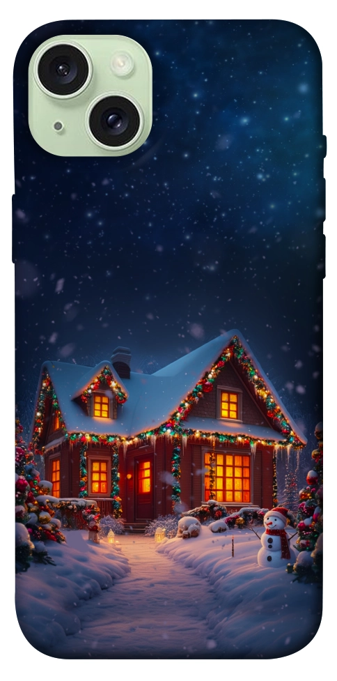 Чехол Santa's house для iPhone 15 Plus