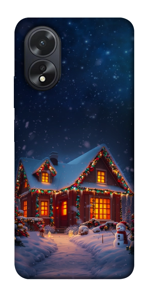 Чохол Santa's house для Oppo A38