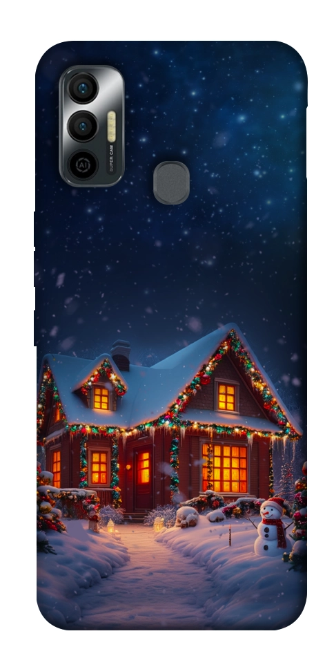 Чохол Santa's house для TECNO Spark 7