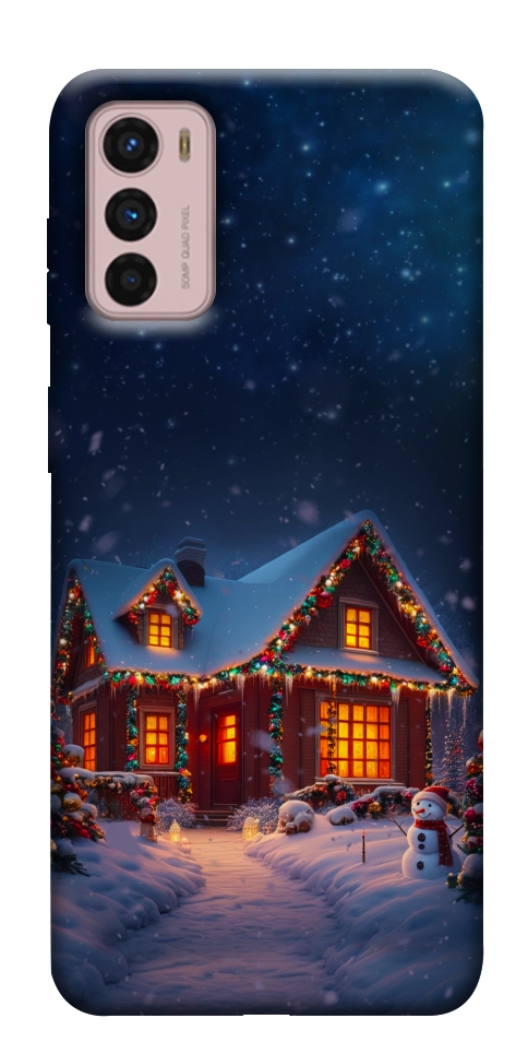 Чохол Santa's house для Motorola Moto G42