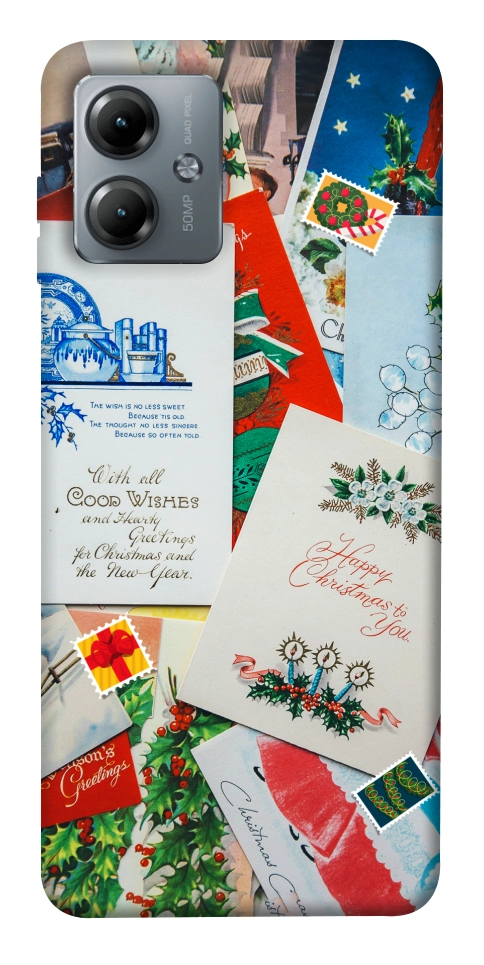 Чехол Winter messages для Motorola Moto G14