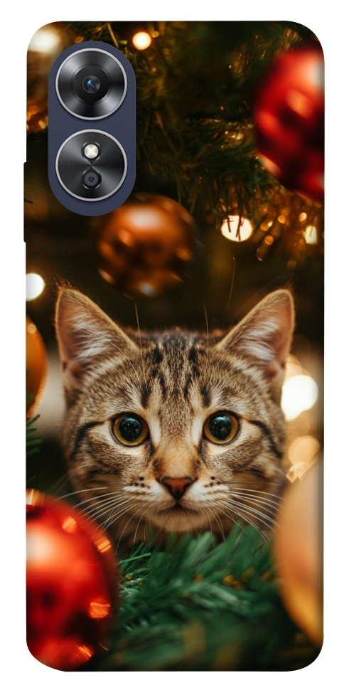 Чехол Christmas curiosity для Oppo A17