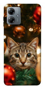 Чехол Christmas curiosity для Motorola Moto G14