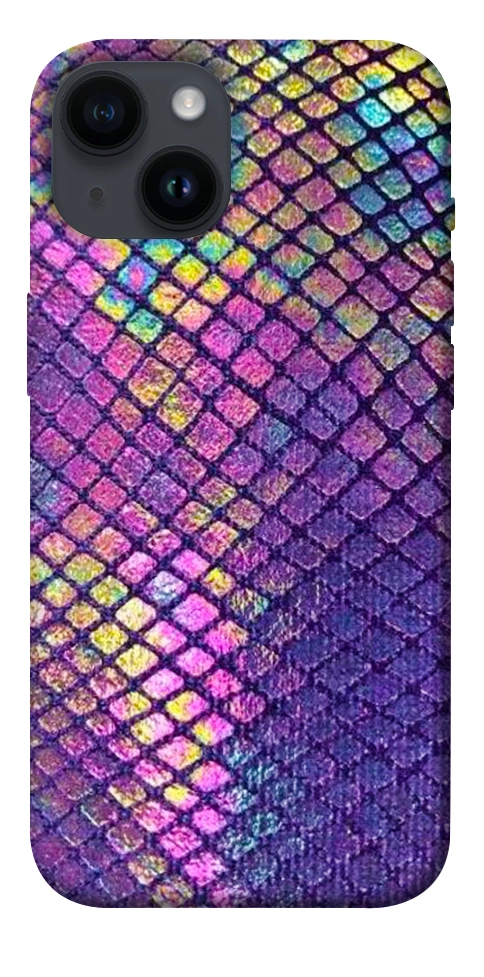 Чехол Neon snake skin для iPhone 14