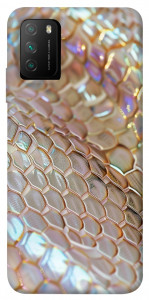 Чехол Gold snake skin для Xiaomi Poco M3