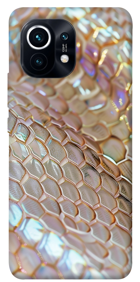 Чехол Gold snake skin для Xiaomi Mi 11