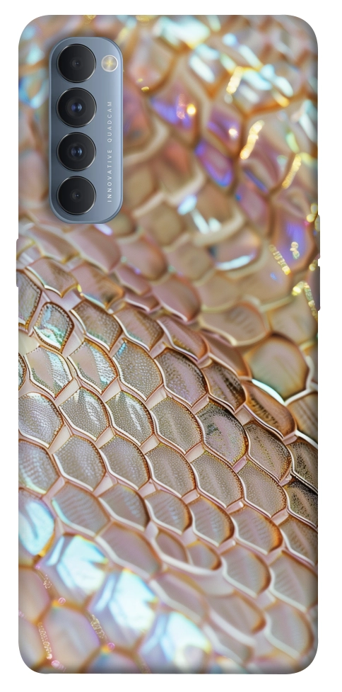 Чохол Gold snake skin для Oppo Reno 4 Pro