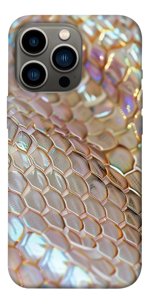 Чохол Gold snake skin для iPhone 13 Pro