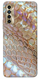 Чехол Gold snake skin для TECNO Camon 17P