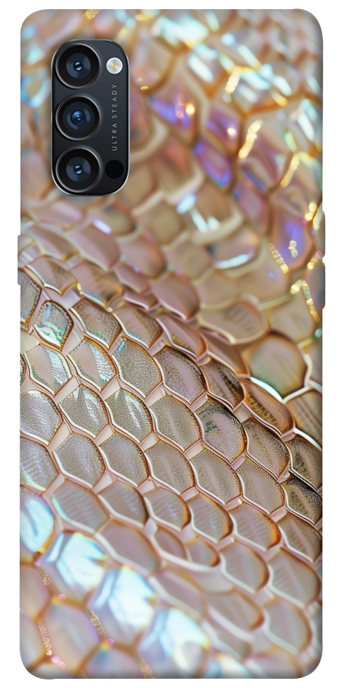 Чохол Gold snake skin для Oppo Reno 4 Pro 5G