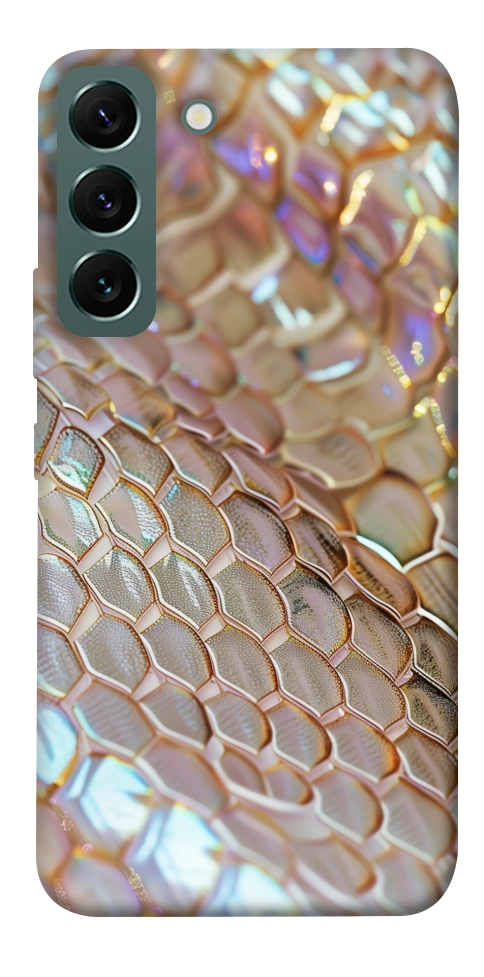 Чехол Gold snake skin для Galaxy S22