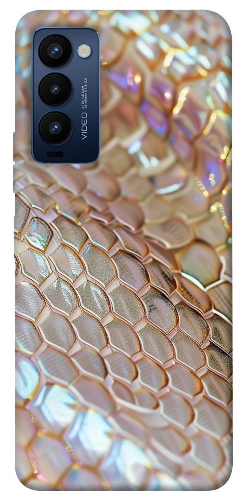 Чохол Gold snake skin для TECNO Camon 18P