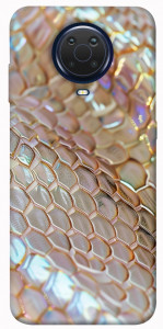 Чехол Gold snake skin для Nokia G10