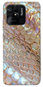 Чехол Gold snake skin для Xiaomi Redmi 10C