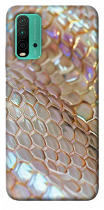 Чехол Gold snake skin для Xiaomi Redmi Note 9 4G