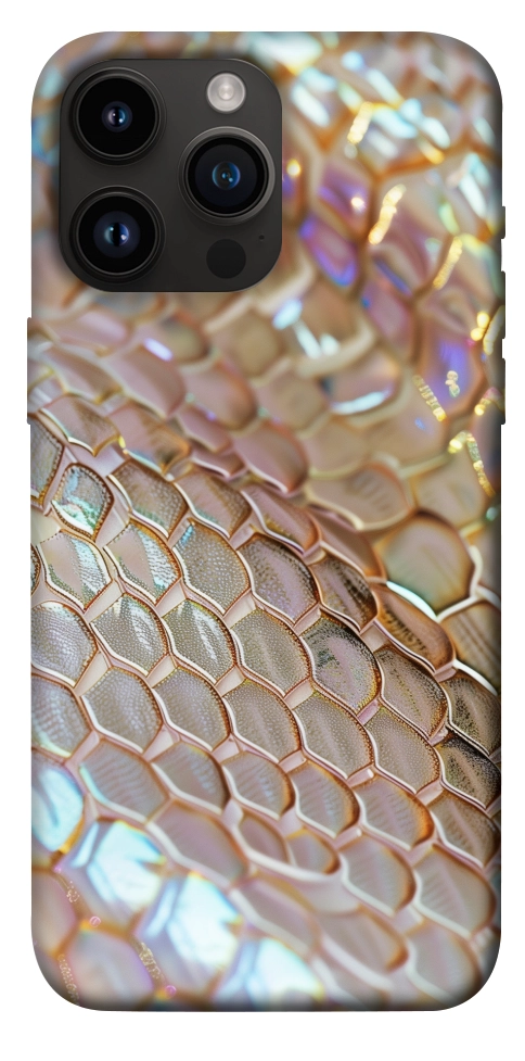 Чохол Gold snake skin для iPhone 14 Pro Max