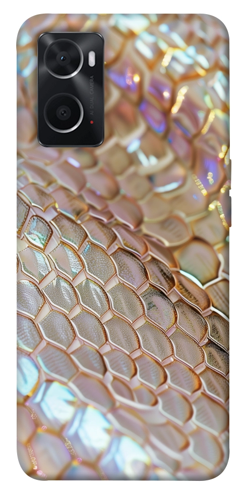 Чохол Gold snake skin для Oppo A76 4G