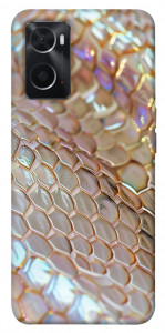 Чехол Gold snake skin для Oppo A76 4G