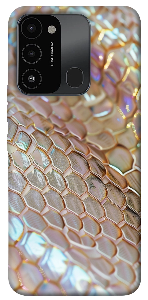 Чохол Gold snake skin для TECNO Spark 8C