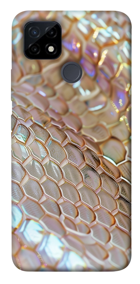 Чехол Gold snake skin для Realme C21Y