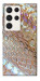 Чехол Gold snake skin для Galaxy S23 Ultra