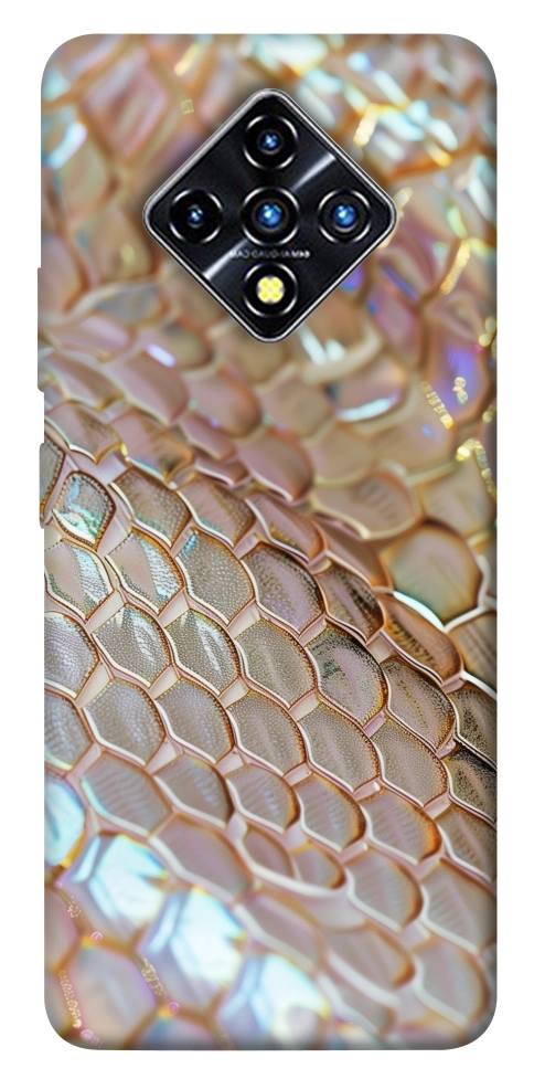 Чехол Gold snake skin для Infinix Zero 8