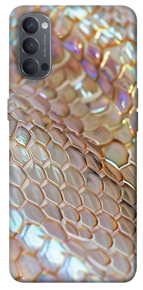 Чохол Gold snake skin для Oppo Reno 4